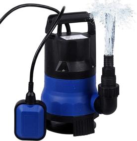 img 4 attached to 💦 Sump Pump 1/2HP 2112GPH Submersible Water Pump for Pond, Swimming Pool, Hot Tub Drainage (Blue)
