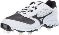 🔥 high-performance mizuno 9 spike dominant baseball charcoal men's athletic shoes - get the competitive edge логотип