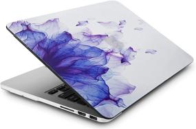 img 2 attached to 🌸 KECC Laptop Case Bundle for MacBook Pro 13&#34; (CD Drive) - Purple Flower Design | Includes Keyboard Cover | Hard Shell Plastic Protection | A1278 Compatible