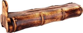 img 4 attached to 🎍 Premium Bamboo Incense Burner Stick Holder + Craft Storage Box, Brown Wood Ash Catcher – Handmade Holder to Catch All Ashes, Ideal Gift for Meditation