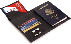 img 2 attached to Бумажник для паспорта OTTO из натуральной кожи