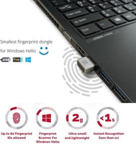 img 3 attached to 🔐 AUTHENTREND ATKey.Hello USB: Biometric Fingerprint Reader for Safe Account Login on PC/Laptop, FIDO U2F Certified Security Key
