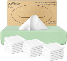 img 4 attached to LastTissue Reusable Tissue Box - With 18 Organic Soft Cotton Wipes