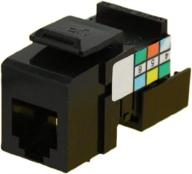 🔌 leviton 41106-re6 6p6c quickport connector for voice grade, in black - enhancing seo logo