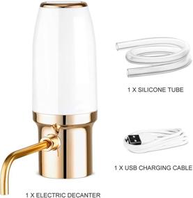 img 3 attached to 🍷 Rechargeable Winirina Electric Smart Wine Aerator Pourer Decanter Dispenser with Micro USB Cable