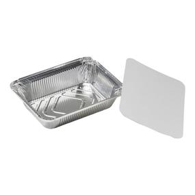 img 3 attached to 🍽️ pinkada 2 lb Disposable Aluminum Foil Pans with Lids 50 Pack - Ideal for Baking, Cooking, Meal Prep, Takeout - 6 x 5 x 2 Inch Dimensions