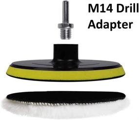 img 3 attached to 🧽 IPELY 6-Piece 6 Inch Wool Polishing Buffing Pad Set with M14 Drill Adapter - Great for Drill Buffer Attachment