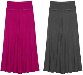 img 4 attached to Edge Maxi Skirt Black Kidpik Large