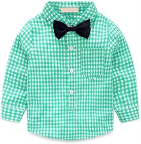 img 3 attached to 🎄 Charming Christmas Toddler Outfits: Boys' Suspenders Clothing Sets