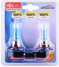 img 4 attached to 🔦 Enhance Nighttime Visibility with 9006 HB4 Halogen Bulbs: Super White Light P22D 12V/51W 5000K, 2 Pack, Long Life