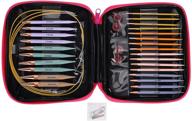 🧶 interchangeable circular knitting needles set with extension cable - 13 pairs, sizes 2.75mm to 10mm logo