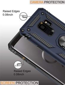 img 2 attached to 📱 LUMARKE Galaxy S9 Case: Military Grade Heavy Duty Cover with Magnetic Kickstand, Compatible with Car Mount Holder - Blue