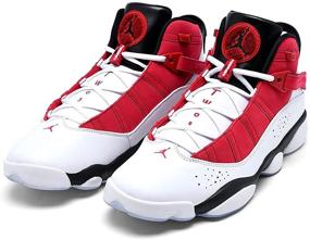 img 3 attached to Jordan Rings White Black Carmine 322992 Men's Shoes for Athletic