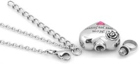 img 2 attached to CharmSStory Love You Forever Urn Cremation Necklaces for Ashes - A Touching Reminder of Grandma