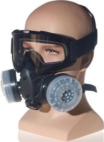 img 4 attached to Efficient Protection: HXMY Anti Dust Respirator Reusable Goggles for Optimal Safety