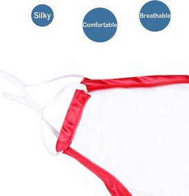 img 1 attached to 😷 Gyothrig 4 Pcs Reusable Silk Face Mask: Nose Wire, Adjustable & Breathable for Women
