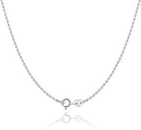 img 4 attached to 💎 Stylish and Durable: CIELTEAR 925 Sterling Silver Chain Necklace for Women Girls with Lasting Shine – 1.2mm Cable Chain Italian Thin Silver Chain, Available in Various Lengths (16/18/20/22/24 Inch)