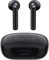 🎧 беспроводные наушники m1 bluetooth 5.0 с 4 микрофонами, шумоподавлением cvc 8.0, беспроводным зарядным кейсом, наушниками стерео в ушах с встроенным микрофоном, премиальным звуком, идеальными для работы и использования в домашнем офисе. логотип