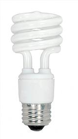 img 1 attached to 💡 Satco S6235 13W Medium Base T2 Mini Spiral, 2700K, 120V, 60W Incandescent Equivalent for Enclosed Fixtures