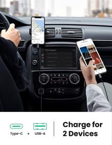 img 1 attached to 🚗 UGREEN 20W USB C автомобильное зарядное устройство PD QC3.0 с двумя портами быстрой зарядки, металлическое, совместимое с iPhone 13/13 Mini/12 Pro Max/11/XS/XR/X, Samsung Galaxy S21/S20/Note 20, iPad, LG, Pixel - автомобильное зарядное устройство для прикуривателя.