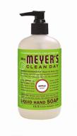 pack of 6 - mrs. meyer's clean day apple hand soap liquid, 12.5 fl oz logo