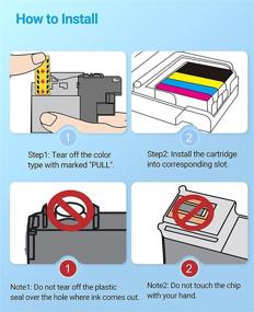img 1 attached to 🖨️ YOCARE Премиум картриджи для чернил Brother LC203XL LC201XL LC203 LC201 - Совместимая замена для принтеров Brother MFC-J460DW J480DW J485DW J680DW J880DW J885DW (10 штук в упаковке)