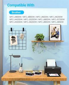 img 3 attached to 🖨️ YOCARE Премиум картриджи для чернил Brother LC203XL LC201XL LC203 LC201 - Совместимая замена для принтеров Brother MFC-J460DW J480DW J485DW J680DW J880DW J885DW (10 штук в упаковке)