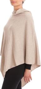 img 2 attached to 🧣 Poncho Cashmere Women's Accessories for Scarves & Wraps by DALLE PIANE CASHMERE