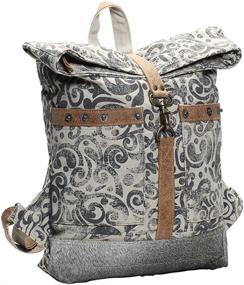 img 3 attached to 🎒 Stylish Upcycled Cowhide Backpack - Myra Bag