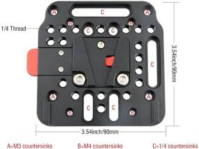 img 3 attached to NICEYRIG V-Lock Plate Assembly Kit with Female V-Dock Male V-Lock - Compatible with DJI Ronin M and MX