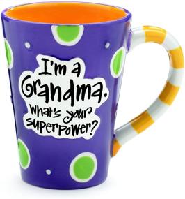 img 1 attached to 👵 Burton 9716068 Grandmother Superpower Coffee Mug, 12 oz. Purple - Unleash Your Grandma Powers!