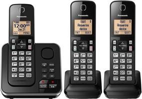 img 1 attached to Renewed Panasonic KX-TGC363B / KX-TG633SK DECT 6.0 3 Handset Landline Telephone (KX-TGC362B +1)