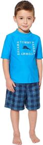 img 3 attached to 🏊 Boys' Tommy Bahama Narwhal Rashguard Swimsuit - Swimwear for Better Sun Protection