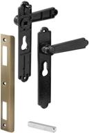 🔒 enhance security with prime-line products k 5063 black dimpled security door lever set логотип