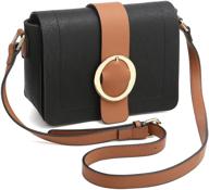 stylish vegan leather crossbody shoulder bags for women - fashionable structured messenger purses logo