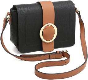 img 4 attached to Stylish Vegan Leather Crossbody Shoulder Bags for Women - Fashionable Structured Messenger Purses