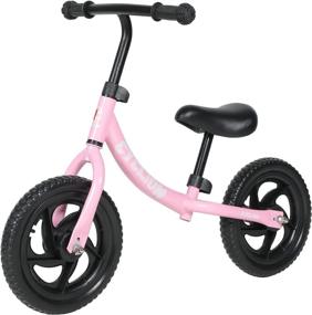 img 4 attached to Pedalless Balance Bikes for Kids Ages 3-6 with Adjustable Seat – Perfect Birthday Gift for Boys and Girls, No Pedals Indoor/Outdoor Bicycle