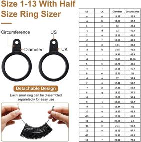 img 2 attached to 🔍 Complete Ring Sizing Tool Set: 11-Piece Ring Mandrel Sizer Tools with Gauge, Hammer, Adjusters, and Polishing Cloth for Accurate Ring Measurement and Repair in US and UK Sizes