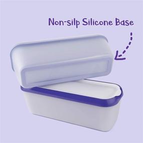 img 1 attached to 🍦 Buy SveBake Ice Cream Storage Containers with Lids 2 PACK - 1.5 Quarts Homemade Ice Cream Tubs, Freezer Containers in Purple & Lavender