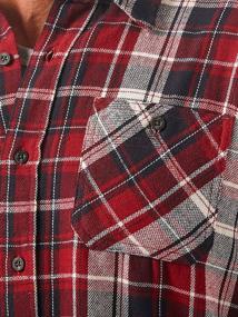 img 2 attached to Wrangler Authentics Regular Flannel Vintage Men's Clothing in Shirts