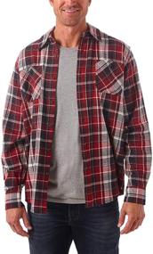 img 4 attached to Wrangler Authentics Regular Flannel Vintage Men's Clothing in Shirts