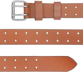 img 2 attached to 🔝 Premium Heavy Double Cowhide Leather X Small Men's Accessories and Belts: Superior Quality and Style