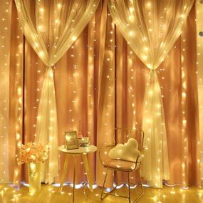 img 3 attached to 🌟 2-Pack 50 LEDs Fairy Lights: Battery-Operated Twinkle Lights with Remote Control - Ideal for Christmas Party, Bedroom, Patio & Indoor/Outdoor Decoration