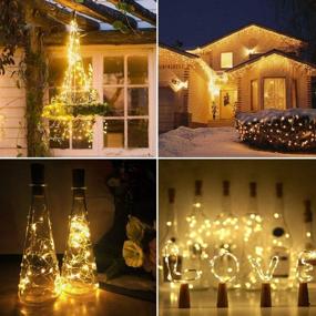 img 1 attached to 🌟 2-Pack 50 LEDs Fairy Lights: Battery-Operated Twinkle Lights with Remote Control - Ideal for Christmas Party, Bedroom, Patio & Indoor/Outdoor Decoration