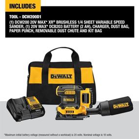 img 2 attached to DEWALT Sander Variable Battery DCW200D1