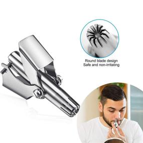 img 2 attached to 🔧 BetterJonny Stainless Steel Nose & Ear Hair Trimmer - Painless, Waterproof Clipper for Men & Women - No-Battery Design