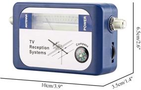 img 1 attached to DVB-T Digital Signal Finder Meter: Aerial Terrestrial TV Antenna Satellite Signal Strength Meter with Compass for Improved TV Reception Systems