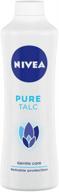 nivea pure talc 🌟 400gm: impeccable solution for smooth skin logo