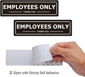 img 1 attached to Self Adhesive Employees Only Sign Stuff