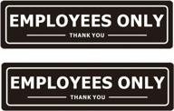 self adhesive employees only sign stuff logo